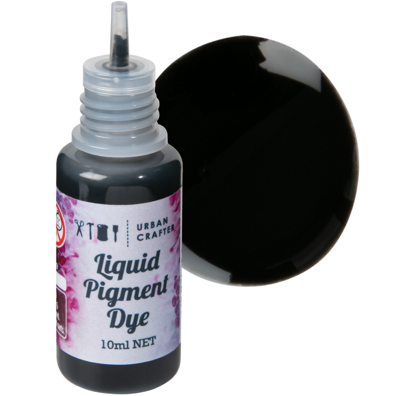 Gray Urban Crafter Liquid Pigment Dye-Black 10ml Resin Craft