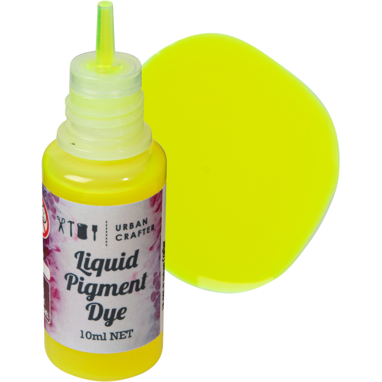 Gray Urban Crafter Liquid Pigment Dye-Lemon Yellow 10ml Resin Dyes, Pigments & Colours