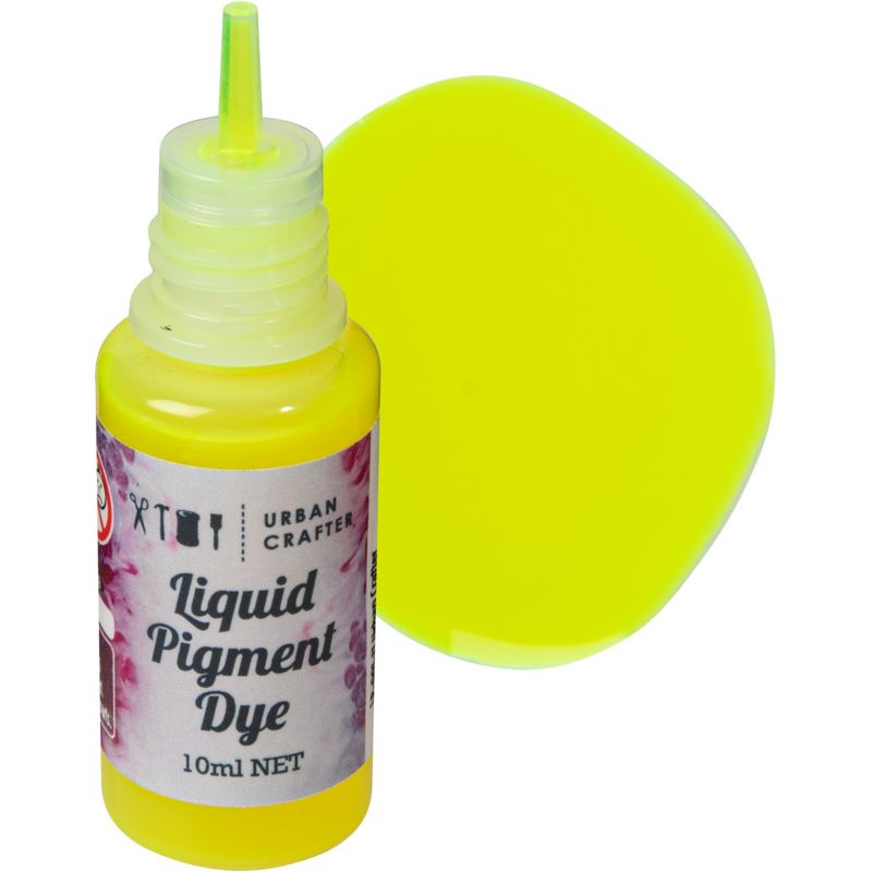 Gray Urban Crafter Liquid Pigment Dye-Lemon Yellow 10ml Resin Craft