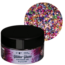 Rosy Brown Urban Crafter 001 Multi Colour Mix Glass Glitter - Multicolor 50g Resin Craft
