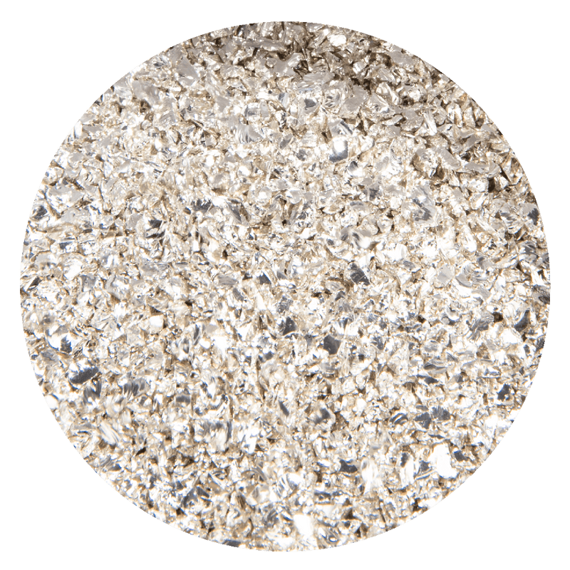 Light Gray Urban Crafter Crushed Broken Glass-Silver 100g Resin Craft