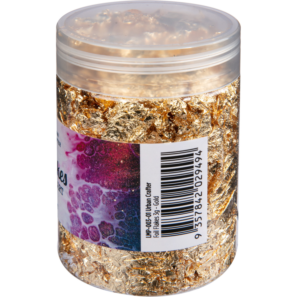 Gray Urban Crafter Foil Flakes-Gold 3g Resin Dyes, Pigments & Colours