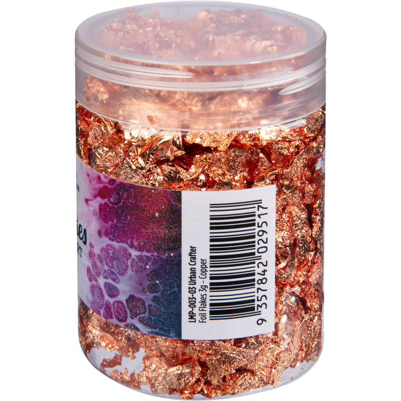 Gray Urban Crafter Foil Flakes-Copper 3g Resin Craft