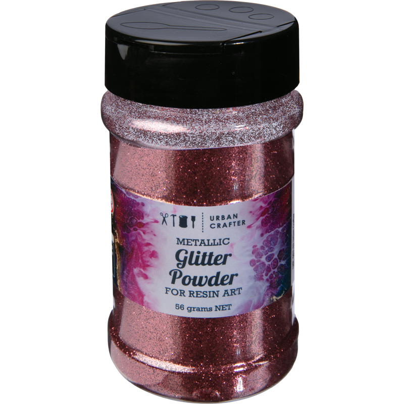 Dark Slate Gray Urban Crafter Metallic Glitter Powder-Rose Red 56g Resin Craft