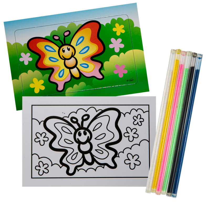 Dark Green Art Star Sand Art Kit-Butterfly