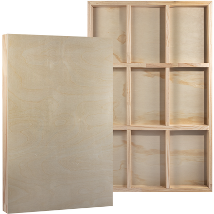Rosy Brown The Art Studio Wooden Panel 24"x36" (60x91x4cm) Wooden Painting Boards