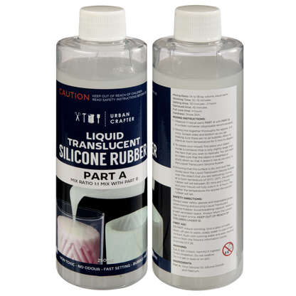 Gray Urban Crafter Translucent Liquid Silicone Rubber 500ml Kit (250ml + 250ml) Resins for Casting