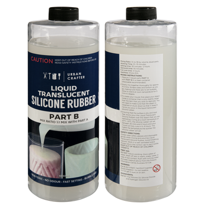 Gray Urban Crafter Translucent Liquid Silicone Rubber 2L Kit (1L + 1L) Resin