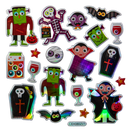 Dark Slate Gray Art Star Halloween Ghastly Good Times Sticker Pack 180 x 105mm Contains 36 Stickers Stickers