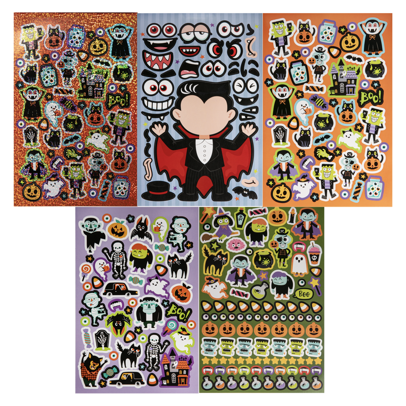 Gray Art Star Halloween Vampire Sticker Activity Book 242 x 147mm Stickers