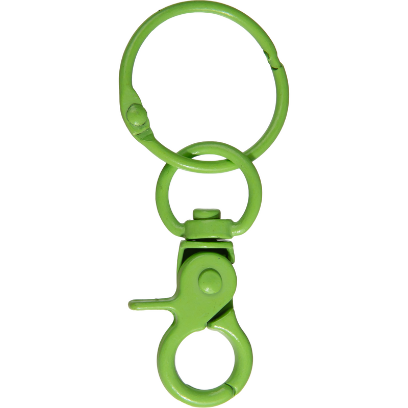 Olive Drab Urban Crafter Lobster Clasp Keyring With Hook 5 Pack Green Resin Craft