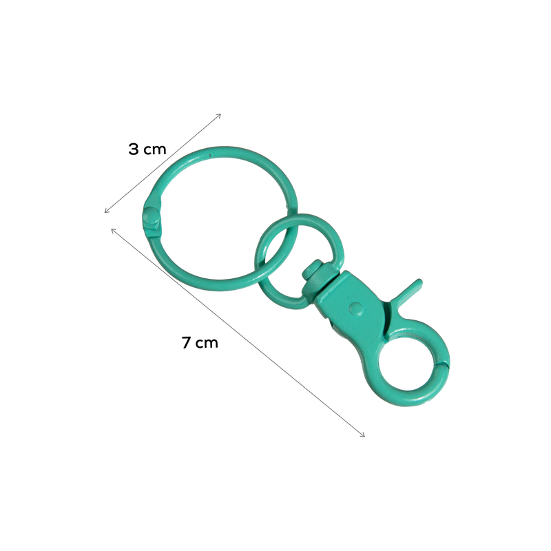 Medium Sea Green Urban Crafter Lobster Clasp Keyring With Hook 5 Pack Sage Green Resin Craft