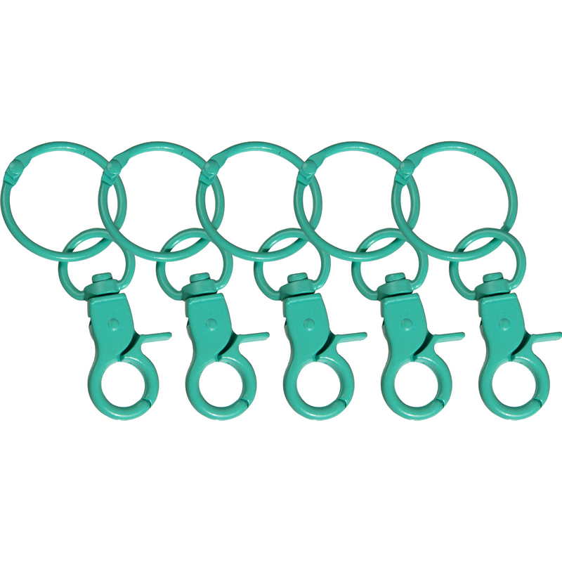 Cadet Blue Urban Crafter Lobster Clasp Keyring With Hook 5 Pack Sage Green Resin Craft