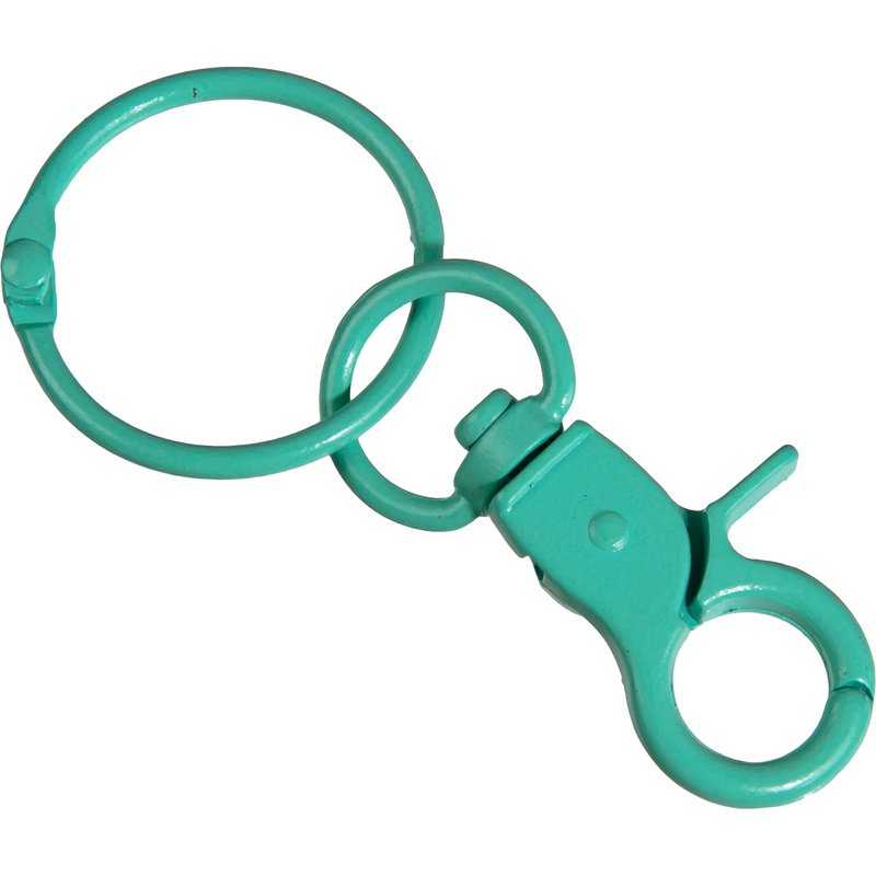 Cadet Blue Urban Crafter Lobster Clasp Keyring With Hook 5 Pack Sage Green Resin Craft