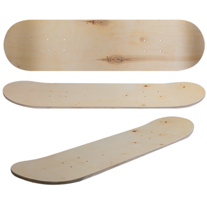 Tan Urban Crafter Maple Skateboard Deck 800mm x 200mm x 10mm thick Resin Craft