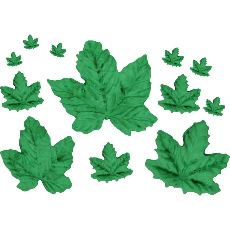 Sea Green Clay Studio Maple Leaf Silicone Mould for Polymer Clay and Resin 9.2x6x0.6cm Resin Craft Moulds