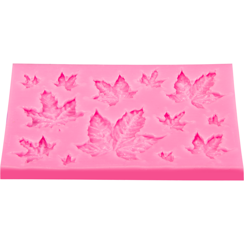 Light Pink Clay Studio Maple Leaf Silicone Mould for Polymer Clay and Resin 9.2x6x0.6cm Resin Craft Moulds