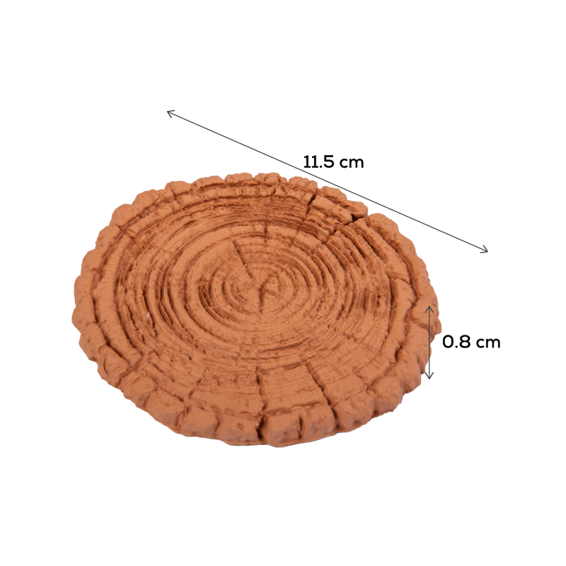 Chocolate The Clay Studio Tree Stump Silicone Mould for Polymer Clay and Resin 13x1cm Moulds