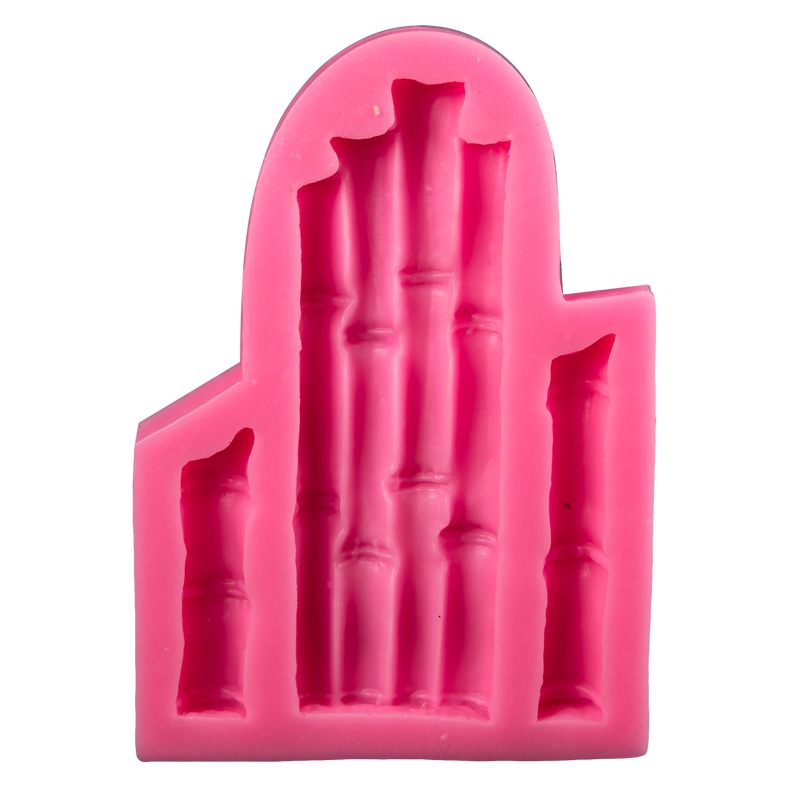 Pale Violet Red The Clay Studio Bamboo Silicone Mould for Polymer Clay and Resin 12.5x8.8x1.2cm Resin Craft Moulds