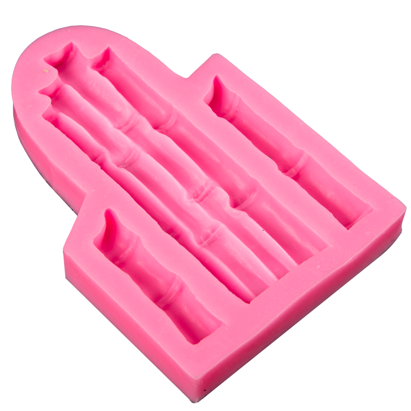 Hot Pink The Clay Studio Bamboo Silicone Mould for Polymer Clay and Resin 12.5x8.8x1.2cm Resin Craft Moulds