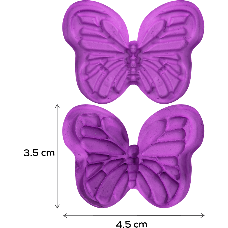 Dark Orchid The Clay Studio Butterfly Silicone Mould for Polymer Clay and Resin Diameter:3.5cm Resin Craft Moulds