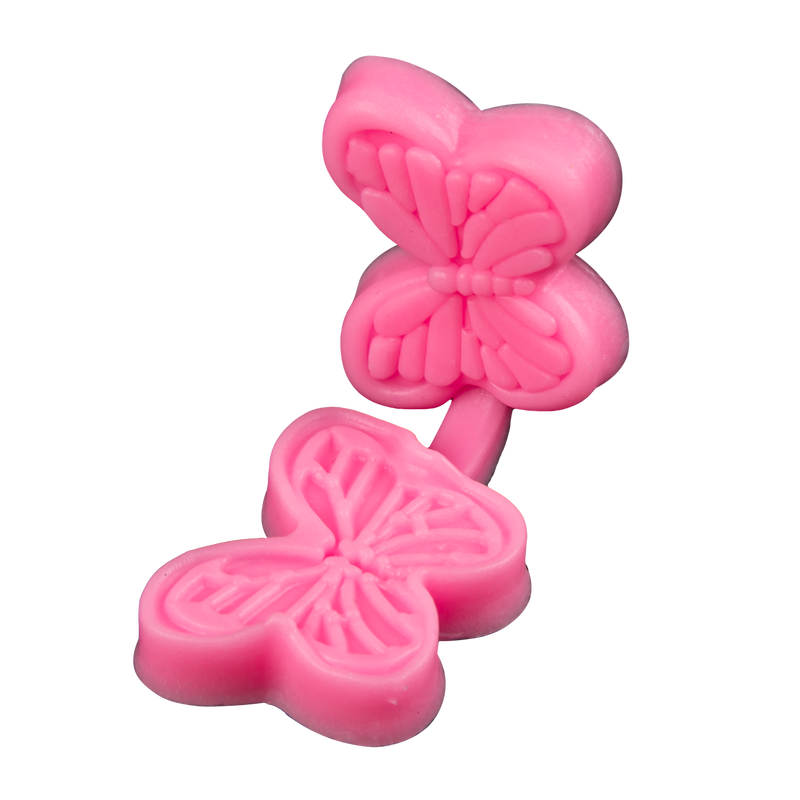 Pale Violet Red The Clay Studio Butterfly Silicone Mould for Polymer Clay and Resin Diameter:3.5cm Resin Craft Moulds