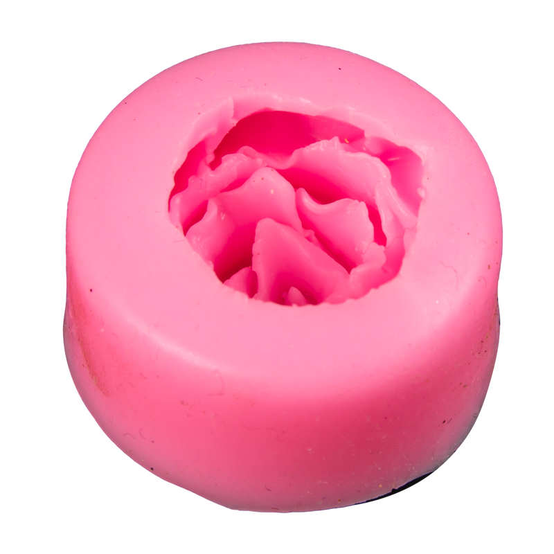 Hot Pink The Clay Studio 3D  Rose Silicone Mould for Polymer Clay and Resin  3.8x3.8x1.8cm Moulds