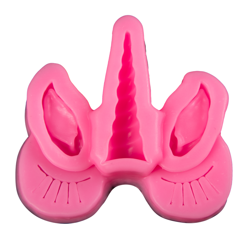 Hot Pink Clay Studio Unicorn Silicone Mould for Polymer Clay and Resin 6.6x6.3x1.3cm Moulds