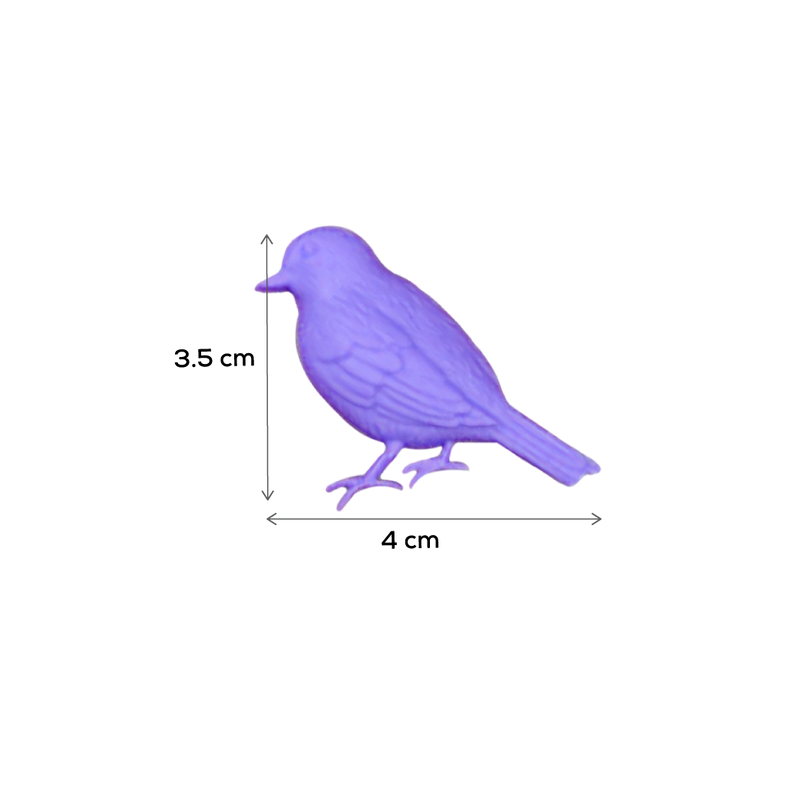 Medium Purple The Clay Studio A Sparrow Silicone Mould for Polymer Clay and Resin 5.2x1.2cm Moulds