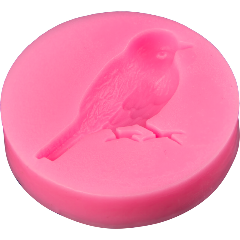 Hot Pink The Clay Studio A Sparrow Silicone Mould for Polymer Clay and Resin 5.2x1.2cm Moulds