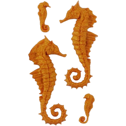 Chocolate The Clay Studio Seahorse Silicone Mould for Polymer Clay and Resin 12.5x6.5x1cm Moulds