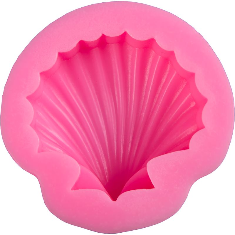 Hot Pink The Clay Studio 3D Shell Silicone Mould for Polymer Clay and Resin 6.5x6.5x2.4 cm Moulds