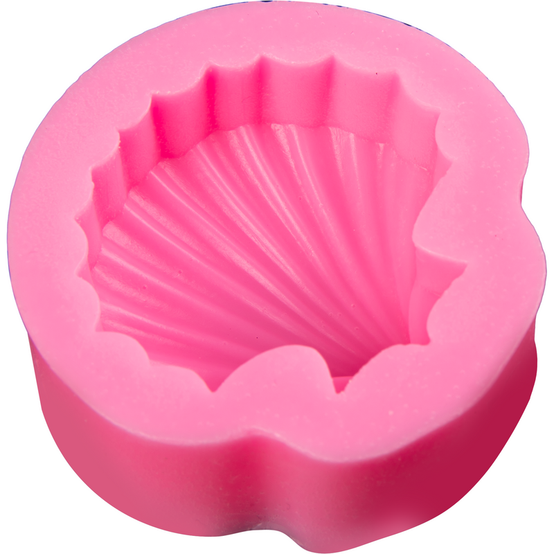 Hot Pink The Clay Studio 3D Shell Silicone Mould for Polymer Clay and Resin 6.5x6.5x2.4 cm Moulds