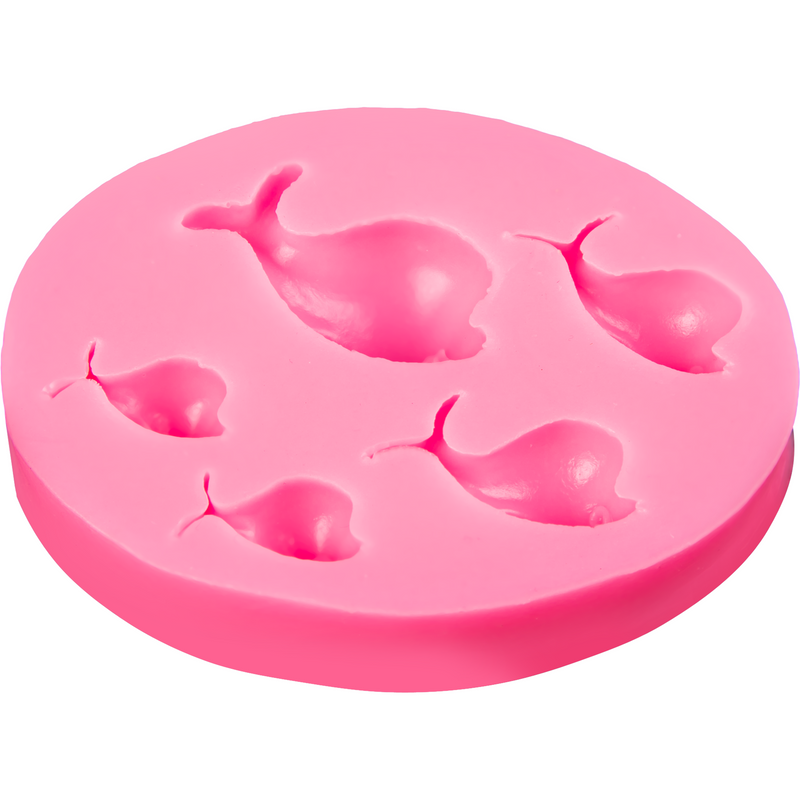 Light Pink The Clay Studio Dolphin Silicone Mould for Polymer Clay and Resin 9.8x7.5x1.5cm Resin Craft Moulds