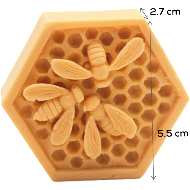 Coral The Clay Studio Honeycomb Silicone Mould for Polymer Clay and Resin 7.1x7.1x3.7cm Moulds