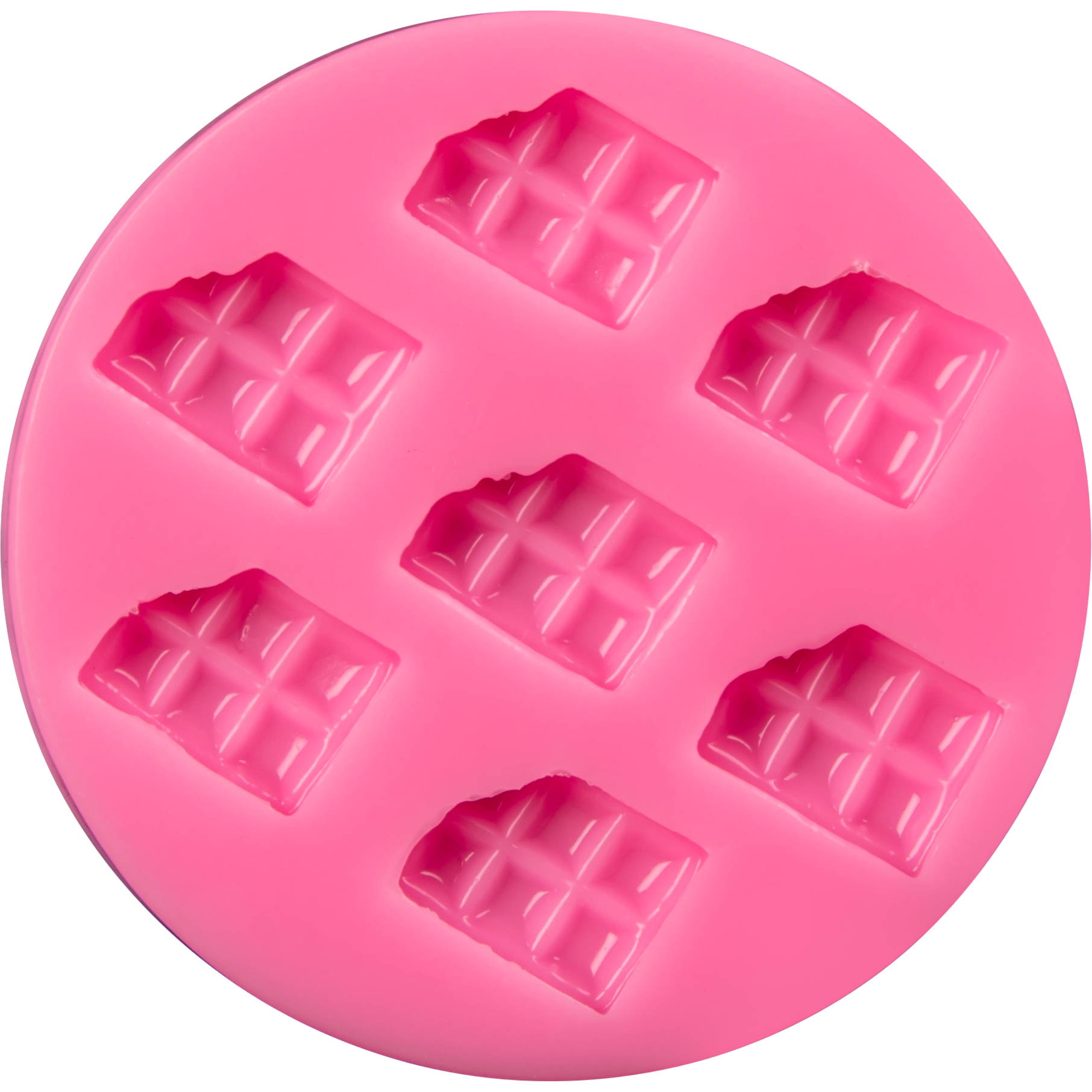 Hot Pink The Clay Studio Biscuit Silicone Mould for Polymer Clay and Resin 6.3x0.8cm Resin Moulds