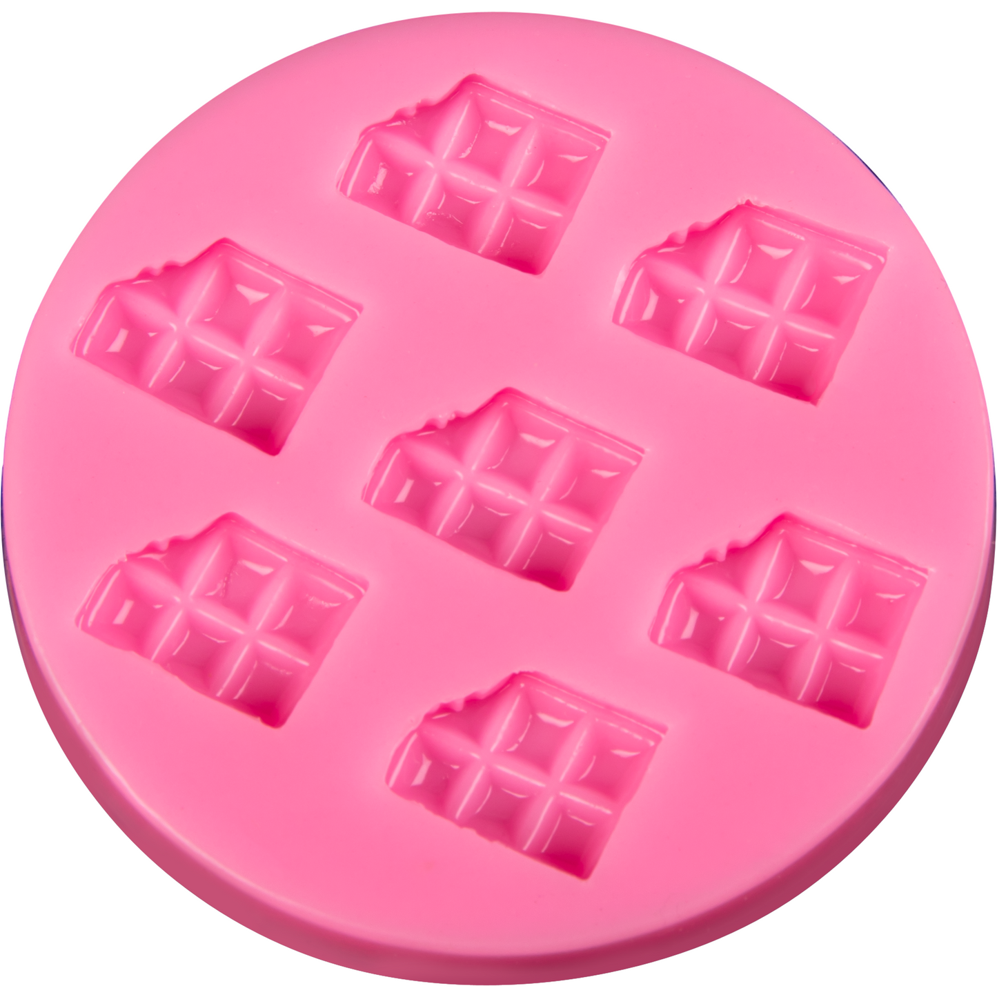Hot Pink The Clay Studio Biscuit Silicone Mould for Polymer Clay and Resin 6.3x0.8cm Resin Moulds