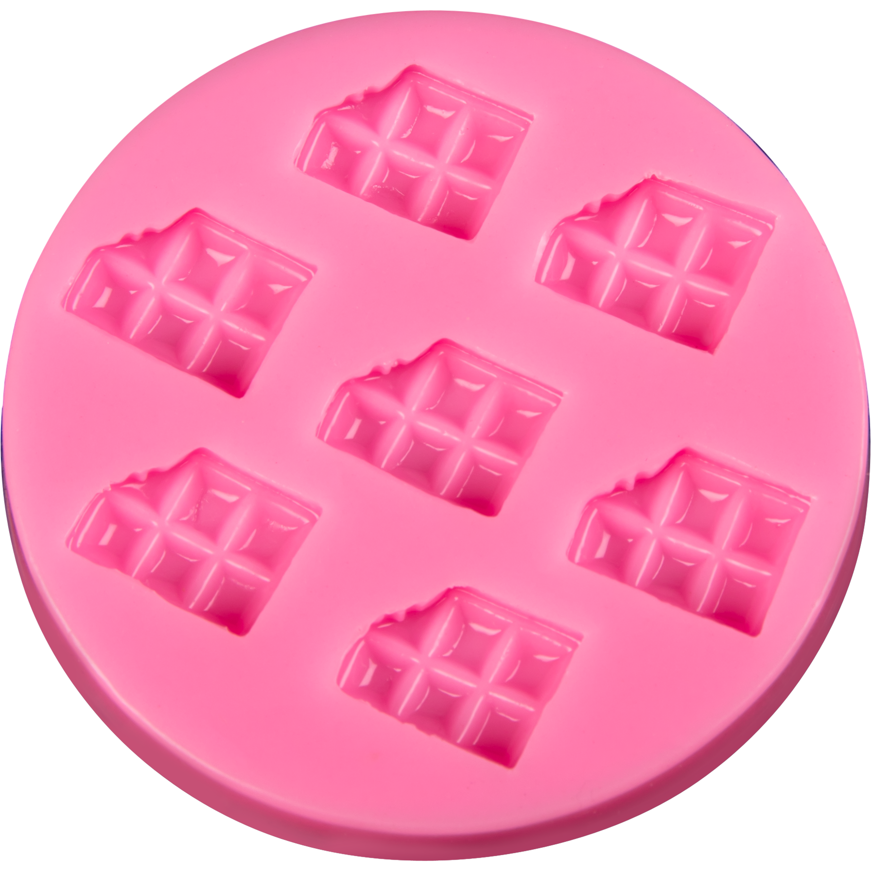Hot Pink The Clay Studio Biscuit Silicone Mould for Polymer Clay and Resin 6.3x0.8cm Resin Moulds