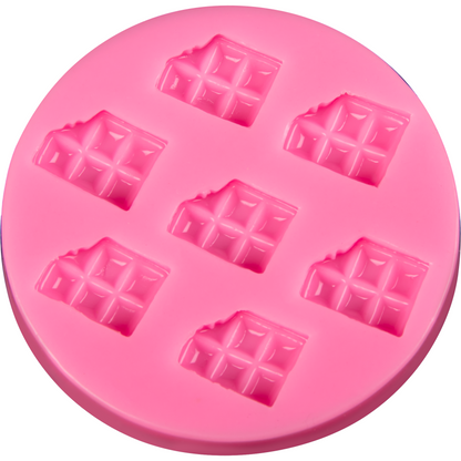 Hot Pink The Clay Studio Biscuit Silicone Mould for Polymer Clay and Resin 6.3x0.8cm Resin Moulds