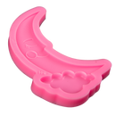 Hot Pink The Clay Studio Smiling Moon And Clouds Silicone Mould for Polymer Clay and Resin 12x6.7x1cm Resin Craft Moulds