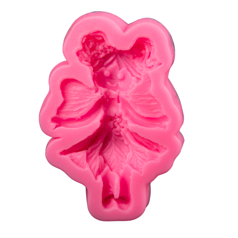 Pale Violet Red Clay Studio Fairy  Silicone Mould for Polymer Clay and Resin 12x7.8x1.5cm Moulds