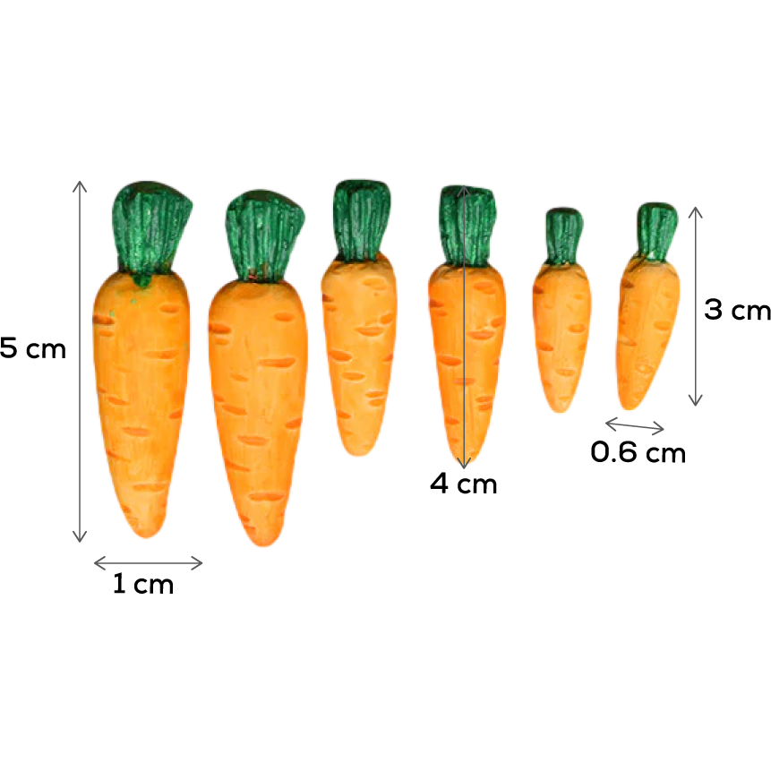 Dark Slate Gray The Clay Studio Carrot Silicone Moulds for Polymer Clay and Resin 9.5x6.3x1.4cm Resin Moulds