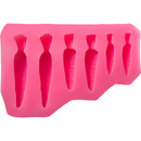 Pale Violet Red The Clay Studio Carrot Silicone Moulds for Polymer Clay and Resin 9.5x6.3x1.4cm Resin Craft Moulds