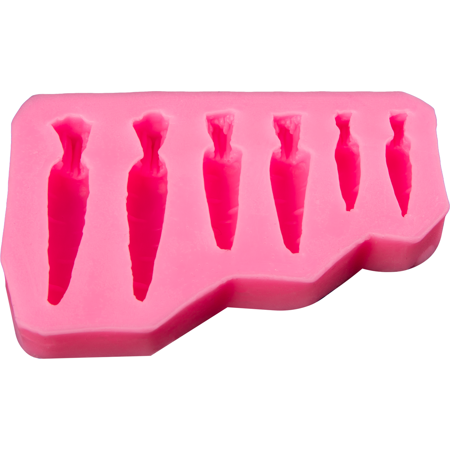 Hot Pink The Clay Studio Carrot Silicone Moulds for Polymer Clay and Resin 9.5x6.3x1.4cm Resin Moulds