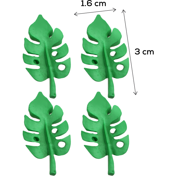 Medium Sea Green The Clay Studio Monstera Leaf Silicone Mould for Polymer Clay and Resin 7.5x6x0.8cm Resin Craft Moulds