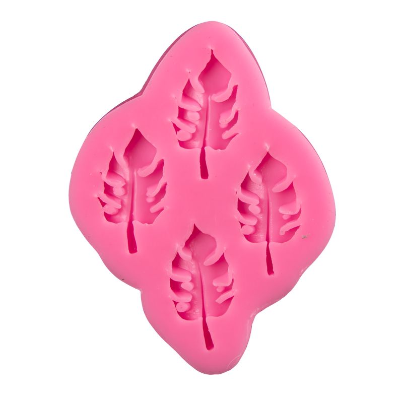 Hot Pink The Clay Studio Monstera Leaf Silicone Mould for Polymer Clay and Resin 7.5x6x0.8cm Resin Craft Moulds