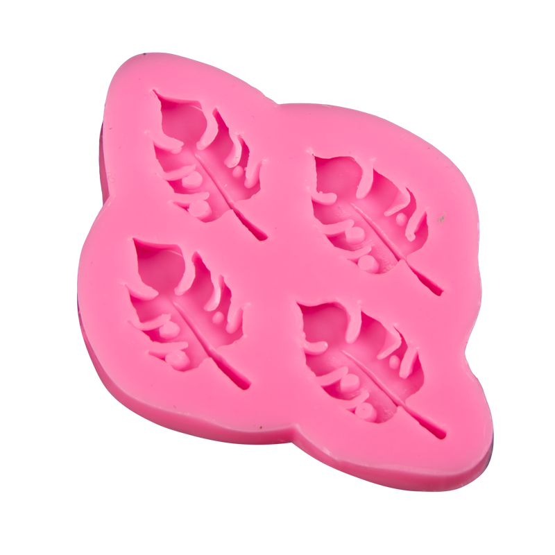 Hot Pink The Clay Studio Monstera Leaf Silicone Mould for Polymer Clay and Resin 7.5x6x0.8cm Resin Craft Moulds