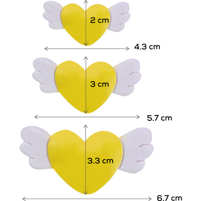 Light Gray The Clay Studio Love Feather Silicone Mould for Polymer Clay and Resin 9x7.7x1.4cm Resin Moulds