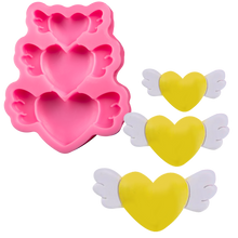 Hot Pink The Clay Studio Love Feather Silicone Mould for Polymer Clay and Resin 9x7.7x1.4cm Resin Moulds