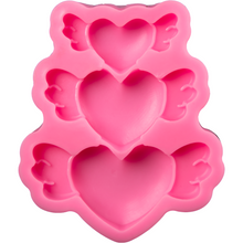 Hot Pink The Clay Studio Love Feather Silicone Mould for Polymer Clay and Resin 9x7.7x1.4cm Resin Moulds
